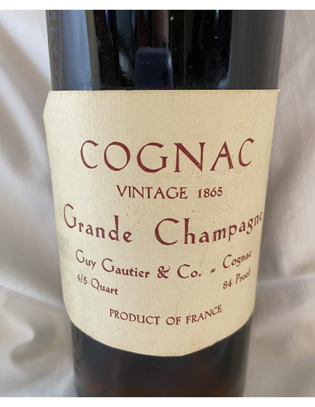 Guy Gautier & Co. Grande Champagne Vintage 1865 08