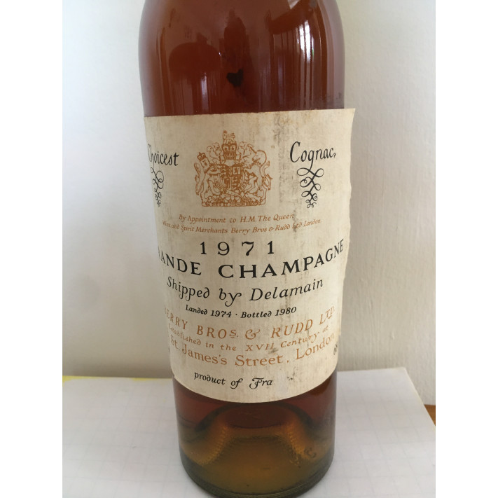 Choicest Cognac 1971 Grande Champagne shipped by Delamain