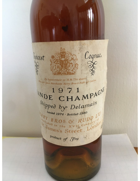 Choicest Cognac 1971 Grande Champagne shipped by Delamain 07