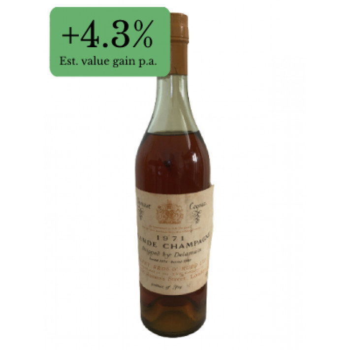 Choicest Cognac 1971 Grande Champagne shipped by Delamain 01