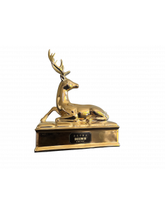 Hine Cognac Extra Golden Stag Bernardaud Limoges Porcelain Decanter