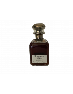 Hennessy Cognac Napoleon Silver Top Library Decanter set 2 glasses