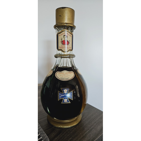 Labbe François 4 Chamber Hand Blown Bottle 1930s 25cl Cherry Liqueur.1