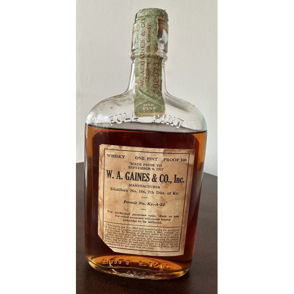 W.A. Gaines & Co., Inc. Old Hermitage Pint / Prohibition Era Bottling.2