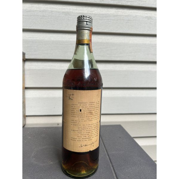 Hennessy Cognac Hennessy Three Star Cognac 4/5 Quart 1950s.2