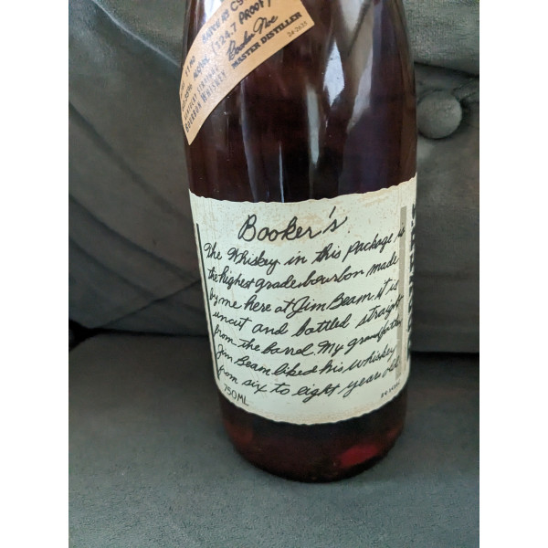 Booker\'s True Barrel Bourbon 6 Year Old #C99-B-22.5