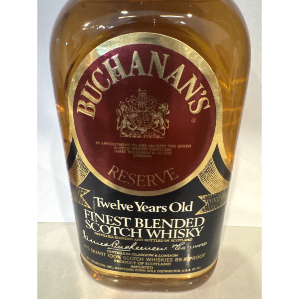 Buchanan’s Buchanan's Reserve 12 Year Old Blended Scotch Whisky 1970s.5