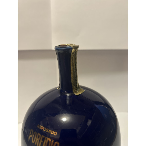 Reposado Porfidio Porfidio Reposado Tequila Royal Blue Ceramic Bottle 1L NOM 1141.3