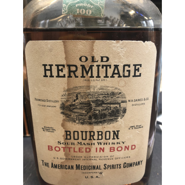 W.A. Gaines & Co., Inc. Old Hermitage Pint / Prohibition Era Bottling.5