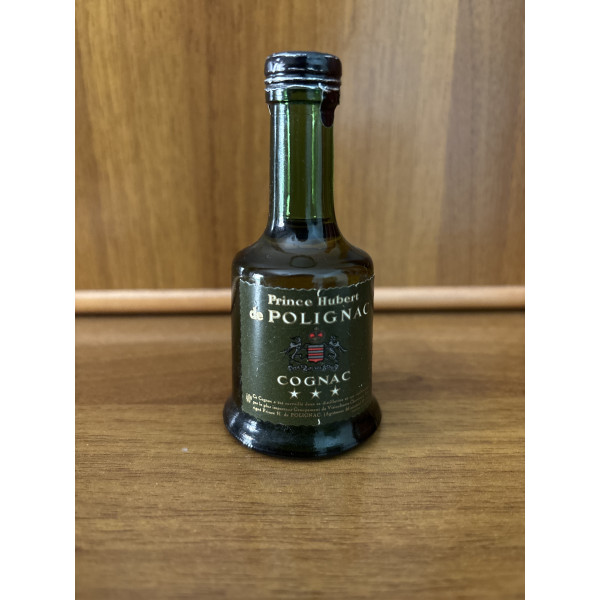 Prince Hubert de Polignac Cognac Prince Hubert de Polignac VSOP Fine Champagne Cognac 5cl Miniature 1970s.1