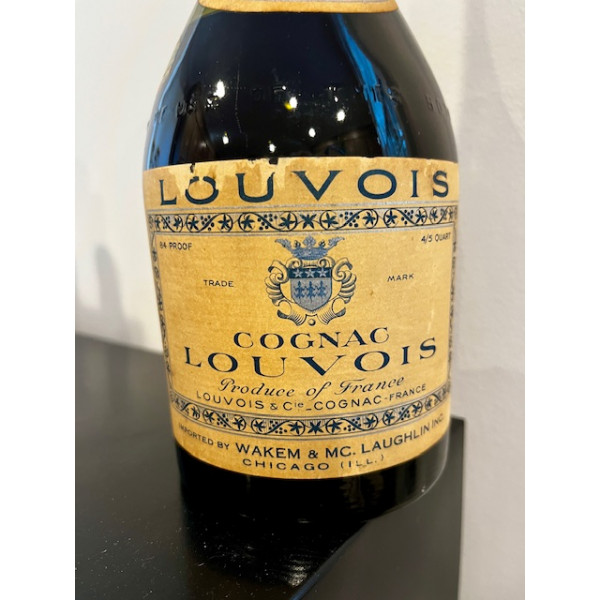 Louvois Louvois VSOP Fine Champagne Cognac 20 Years Old 4/5 Quart 1970s.5