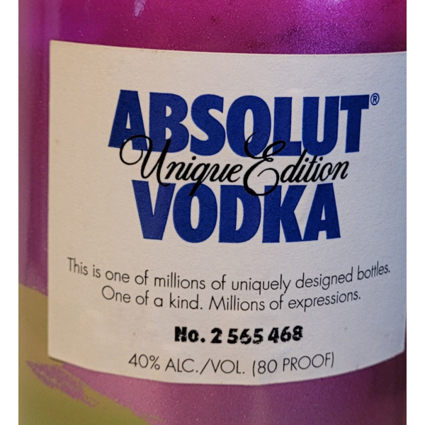 Absolut Unique Edition Vodka Absolut Unique Edition Vodka.5