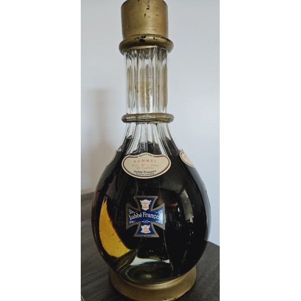 Labbe François 4 Chamber Hand Blown Bottle 1930s 25cl Cherry Liqueur.2