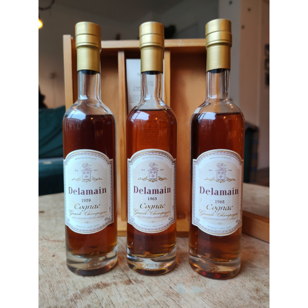 Delamain Cognac Trio Vintage Serie 1959/ 1963/ 1968.1