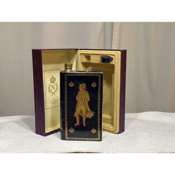 Camus Cognac Napoleon Bicentenaire 1769-1969 Limoges Baccarat Blue.1