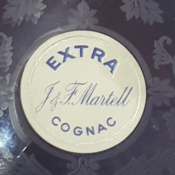 Martell Cognac Extra crystal baccarat decanter 1950/1960s.5