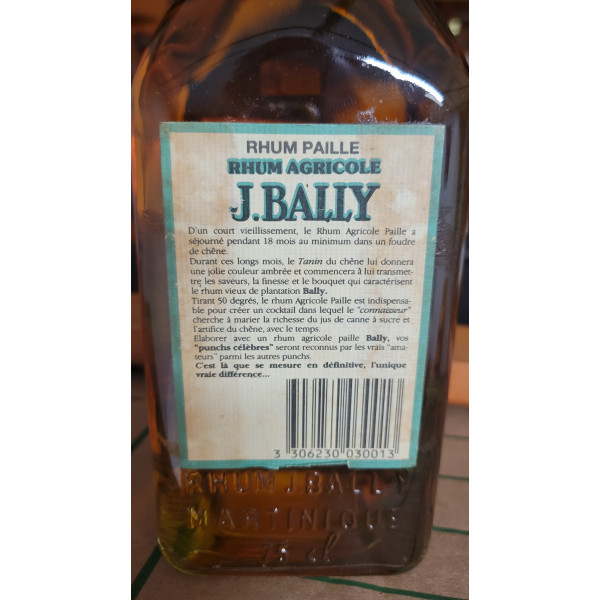 J. Bally Rhum agricole des plantations lajus du carbet.2
