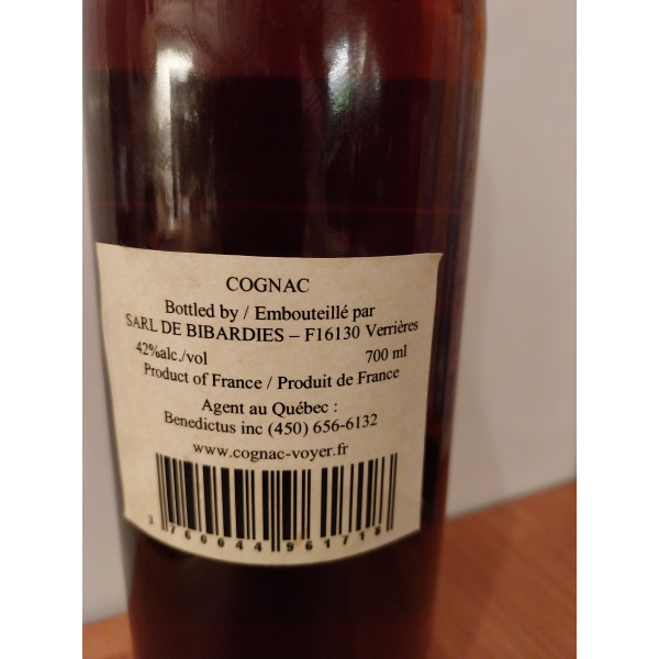 François Voyer Cognac Collection personnelle lot No 4.2