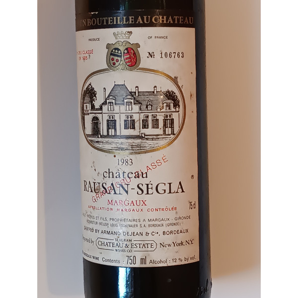 Chateau Rausan-Segla Margaux (Grand Cru Classé) 1983.5