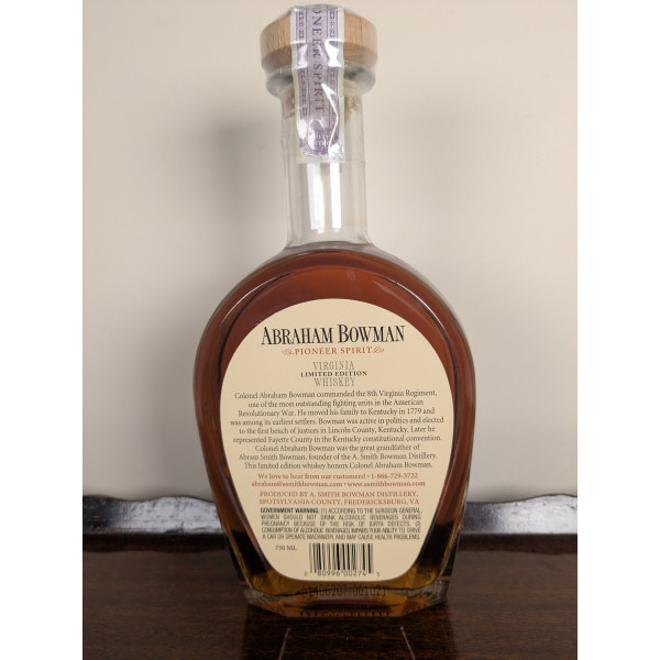 Bowman Brothers Limited Edition Rare Double Barrel Bourbon 2006.2