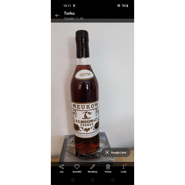 Meukow Cognac Meukow 1970 Grande Champagne Vintage Cognac.1