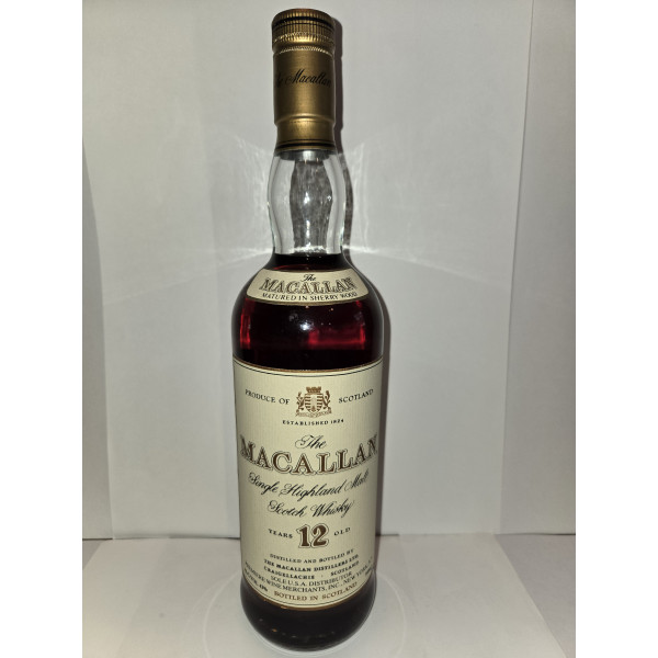 The Macallan Whisky Single Highland Malt Scotch Whiskey 12 years old.1