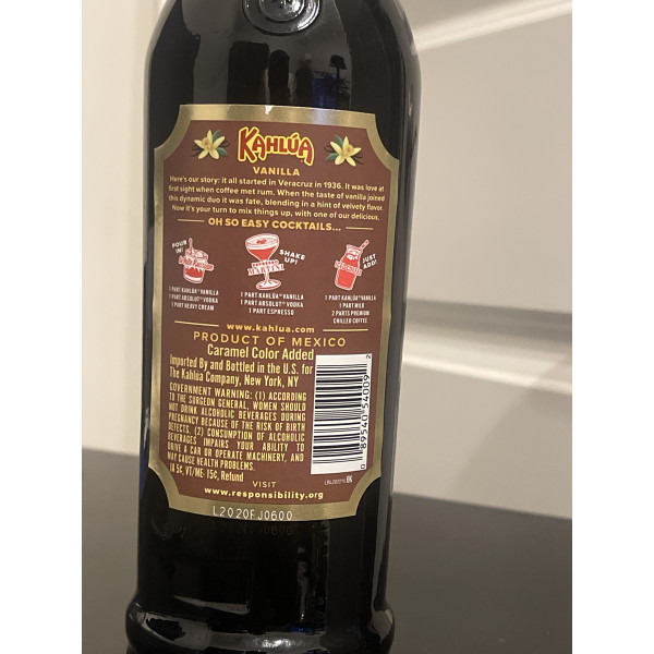 Kahlua Vanilla Liqueur.2