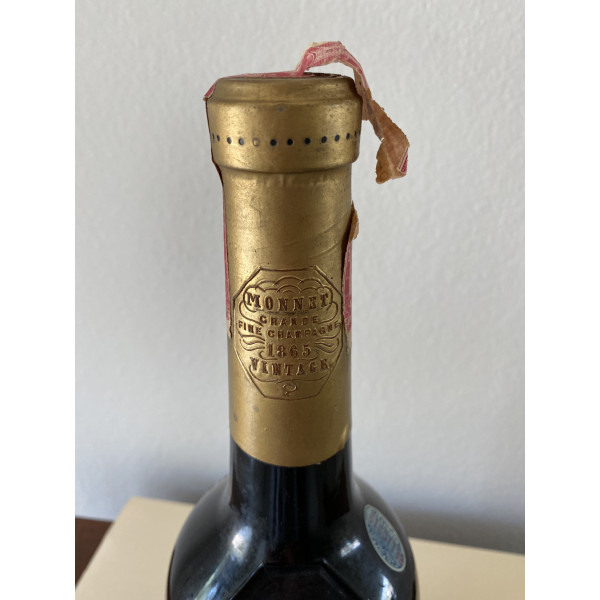 Monnet Cognac JG Monet & Co  Cognac. Grande Fine Champagne 1865 Vintage.3