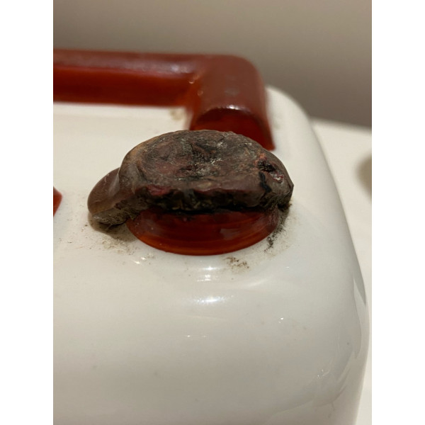 Brugerolle Cognac Decanter Aigle Rouge Napoleon cubic ceramic Ashtray 1950/60s.3