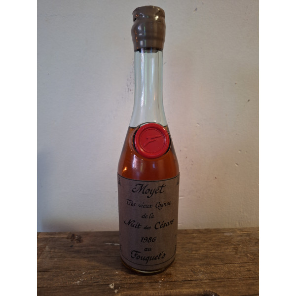 Moyet Cognac Moyet très vieux cognac de la nuit des Césars 1986 au Fouquet's.1