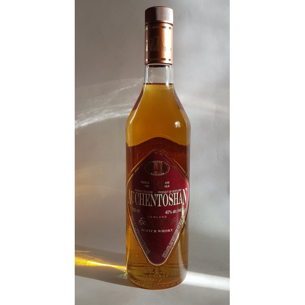 Auchentoshan 10 Years Old Triple Distilled Kite Shaped Label.1