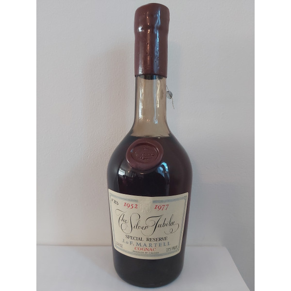 Martell Cognac Martell Silver Jubilee Cognac (1952-1977)  Bottle no. 183.1