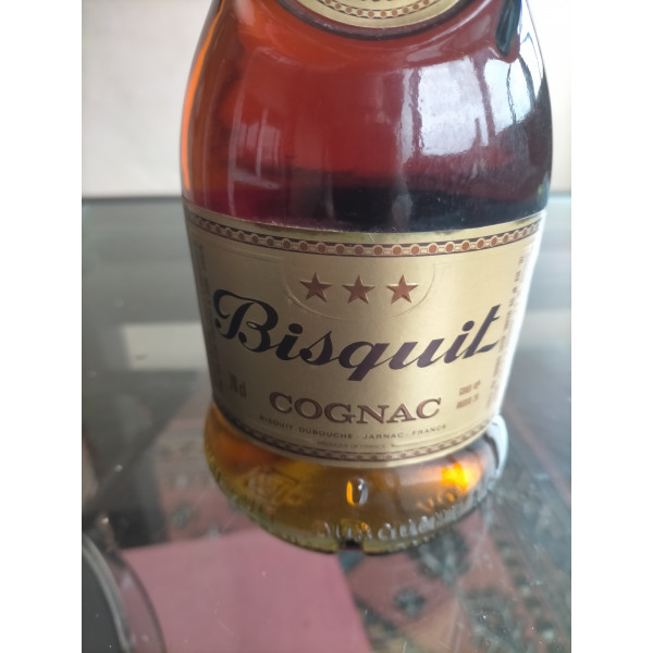 Bisquit and Dubouche Cognac Bisquit Dubouché Tres Estrellas Cognac 1970s.5