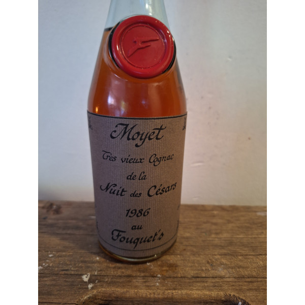 Moyet Cognac Moyet très vieux cognac de la nuit des Césars 1986 au Fouquet's.5