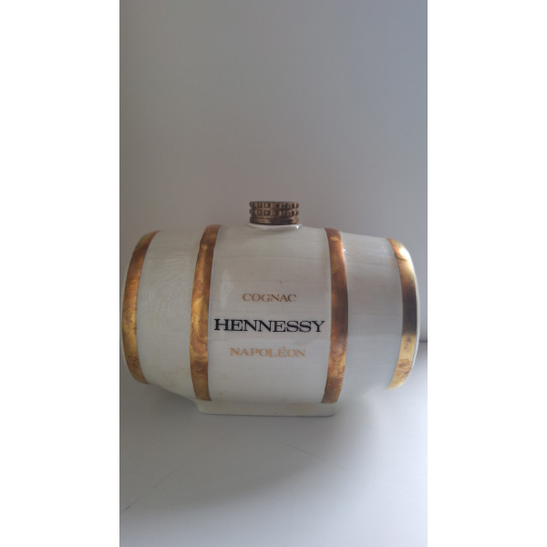 Hennessy Cognac Napoleon White Barrel Porcelain 1980s.1