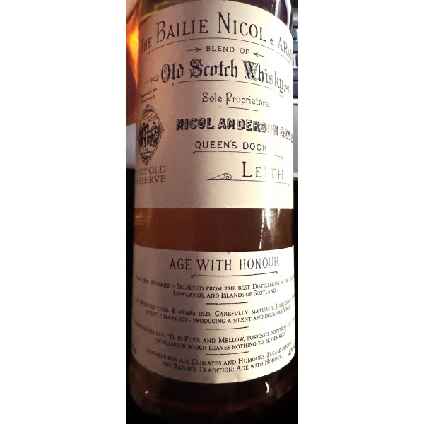 The Bailie Nicol Jarvie The Bailie Nicol Jarvie 8 Year Old Blended Scotch Whisky.5