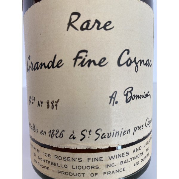 DISTILLERIE MARMOT - A. BONNIOT & CO A.Bonniot, Rare Grande Fine Cognac Distillation "1914".5