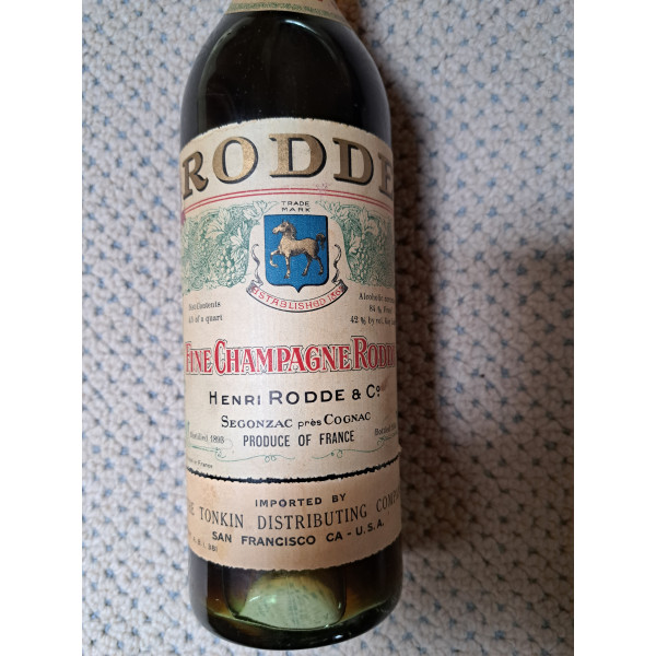 Henri Rodde V.V.S.O.P Fine Champagne Pre WW 1934.5