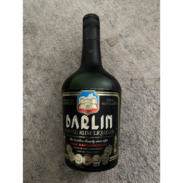 Jane Barbancourt Barlin coffee rum liqueur.1