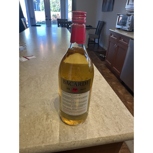 Bacardi Bacardi Superior 151 Proof Rum Nassau Bahamas 1 1/3L 1970s.2