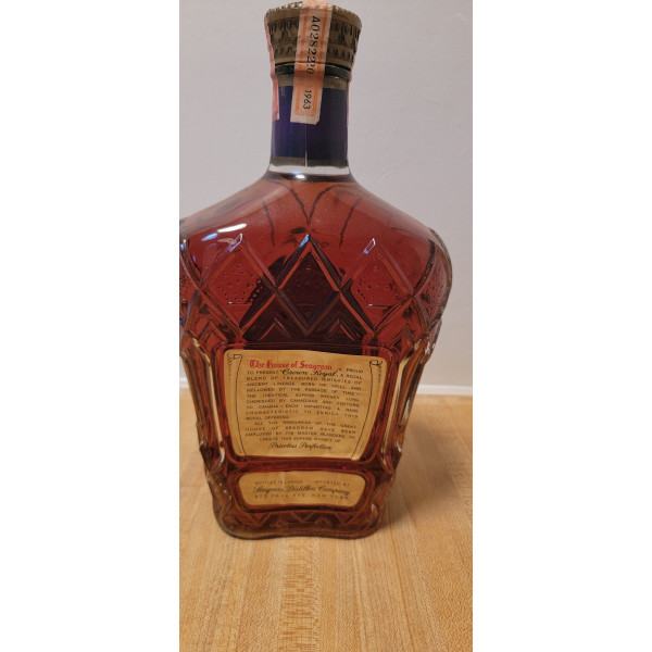 Seagrams Seagram's Crown Royal Blended Canadian Whisky 1963.2