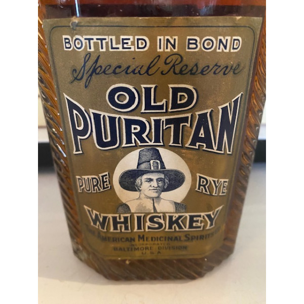 American Medicinal Spirits Co. Old Puritan Special Reserve Prohibition.5