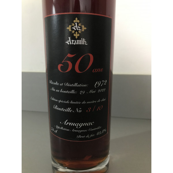 aramitz Edition Speciale Limitee de Maitre de Chai 1972.5