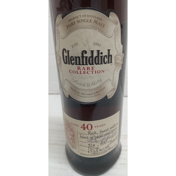 Glenfiddich Glenfiddich Rare Collection 40 Year Old Single Malt Scotch Whisky 2000 Release.5