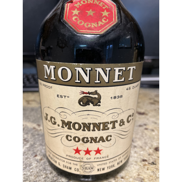 Monnet Cognac Three Stars *** US import .5