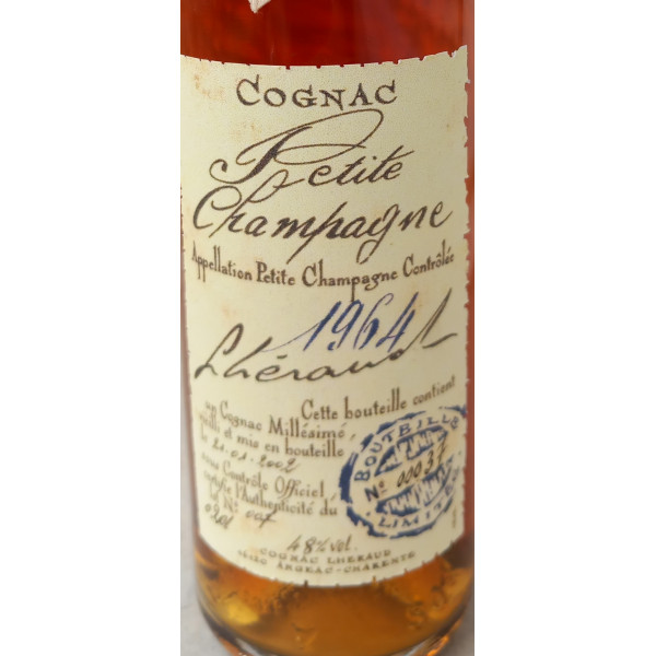 Lheraud Cognac Lheraud Petite Champagne 1964 Vintage Cognac 200cl.5