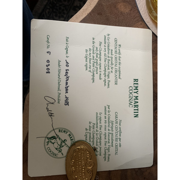 Remy Martin Cognac Centaure Cristal Decanter.5