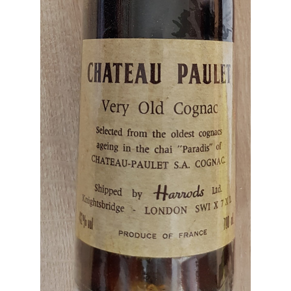 Château Paulet Cognac Chateau Paulet \"Chai Paradis\" Very Old Cognac.5