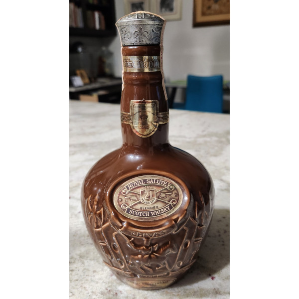 Chavis Regal  Royal Salute 21 years old Brown Decanter.1