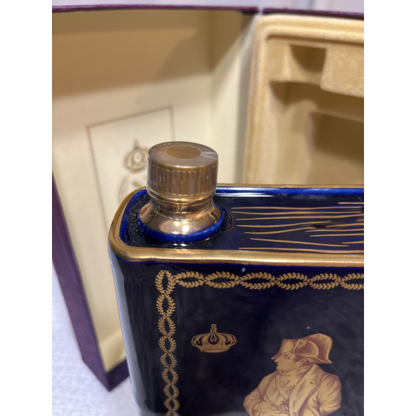 Camus Cognac Napoleon Bicentenaire 1769-1969 Limoges Baccarat Blue.3